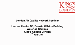 LAQN Seminar July 2011